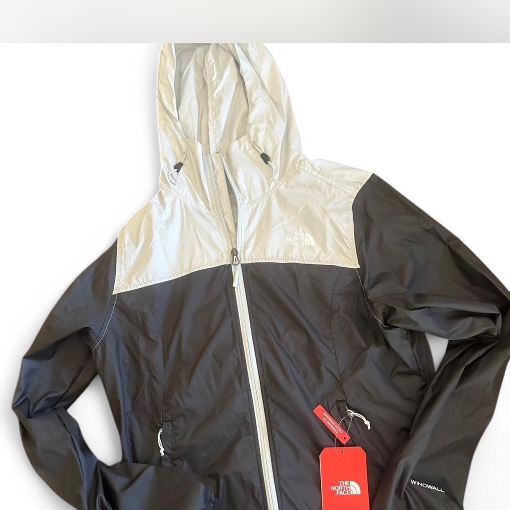 The North Face Black and Gray Windbreaker Jacket